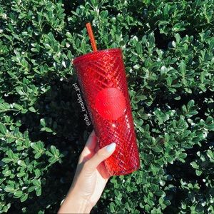 ♥️FLASH SALE♥️Starbucks Christmas Red Jewel Venti Tumbler 24oz